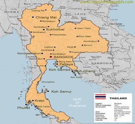 Thailand maps